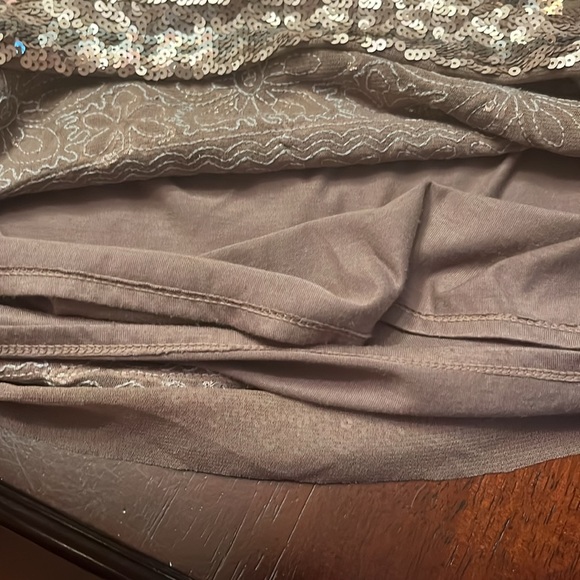 NWT CHELSEA & VIOLET ICE PRINCESS Elegant Sequin Embellished MINI Skirt LARGE - Picture 8 of 9